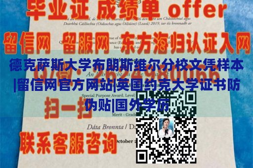 德克萨斯大学布朗斯维尔分校文凭样本|留信网官方网站|英国约克大学证书防伪贴|国外学历