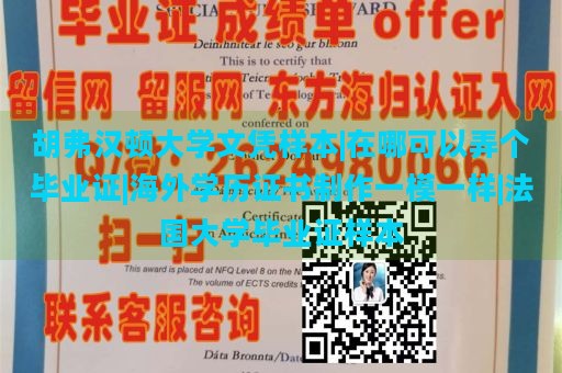 胡弗汉顿大学文凭样本|在哪可以弄个毕业证|海外学历证书制作一模一样|法国大学毕业证样本