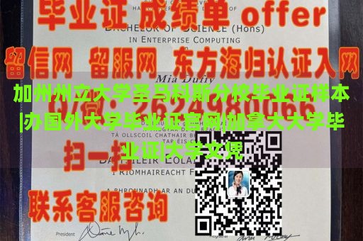 加州州立大学圣马科斯分校毕业证样本|办国外大学毕业证官网|加拿大大学毕业证|大学文凭