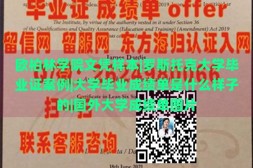 欧柏林学院文凭样本|罗斯托克大学毕业证案例|大学毕业成绩单是什么样子的|国外大学成绩单图片