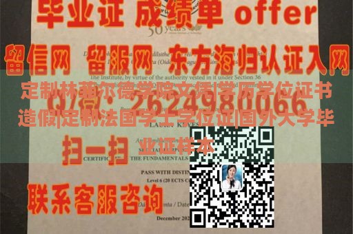 定制林菲尔德学院文凭|学历学位证书造假|定制法国学士学位证|国外大学毕业证样本