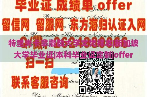 特里夫卡拿撒勒大学文凭样本|新加坡大学毕业证|本科毕业证定制|offer