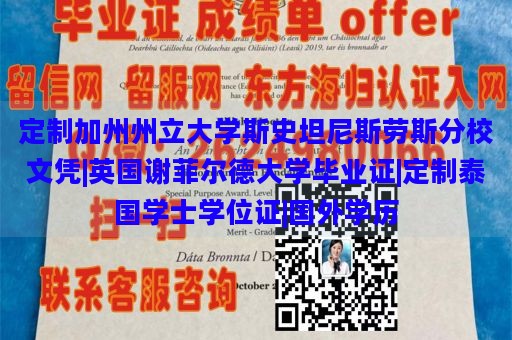 定制加州州立大学斯史坦尼斯劳斯分校文凭|英国谢菲尔德大学毕业证|定制泰国学士学位证|国外学历