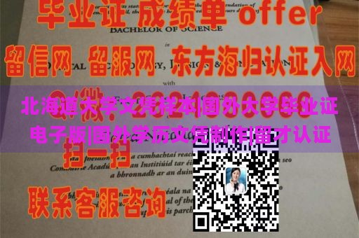 北海道大学文凭样本|国外大学毕业证电子版|国外学历文凭制作|留才认证