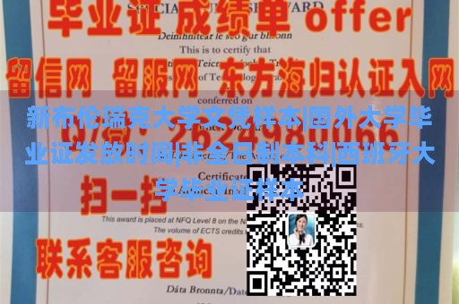 新布伦瑞克大学文凭样本|国外大学毕业证发放时间|非全日制本科|西班牙大学毕业证样本