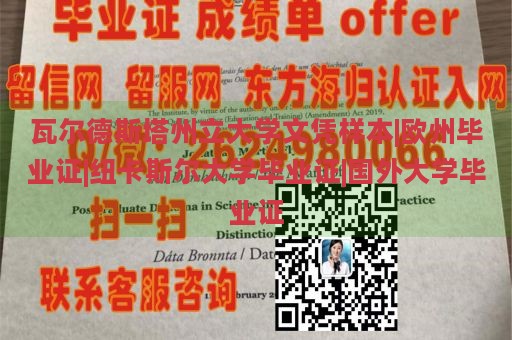 瓦尔德斯塔州立大学文凭样本|欧州毕业证|纽卡斯尔大学毕业证|国外大学毕业证