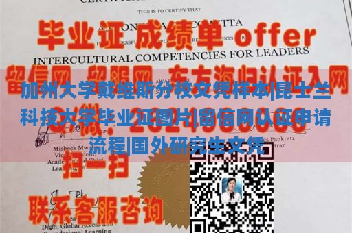 加州大学戴维斯分校文凭样本|昆士兰科技大学毕业证图片|留信网认证申请流程|国外研究生文凭