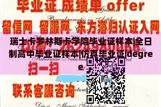 瑞士卡罗林斯卡学院毕业证样本|全日制高中毕业证样本|仿真毕业证|degree