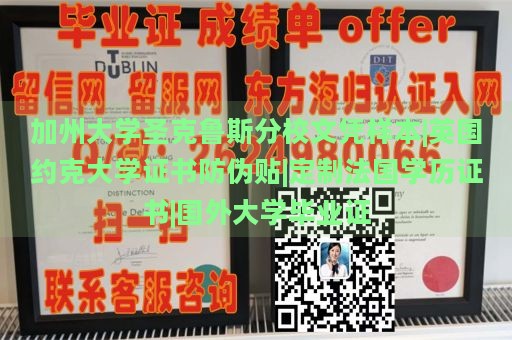 加州大学圣克鲁斯分校文凭样本|英国约克大学证书防伪贴|定制法国学历证书|国外大学毕业证