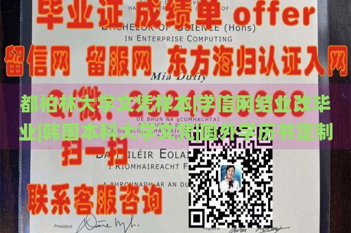 都柏林大学文凭样本|学信网结业改毕业|韩国本科大学文凭|国外学历书定制