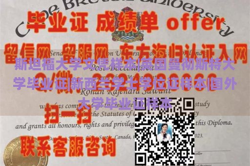 斯坦福大学文凭样本|英国曼彻斯特大学毕业证|新西兰学士学位证样本|国外大学毕业证样本