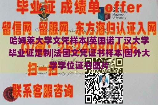 哈姆莱大学文凭样本|英国诺丁汉大学毕业证定制|法国文凭证书样本|国外大学学位证书图片