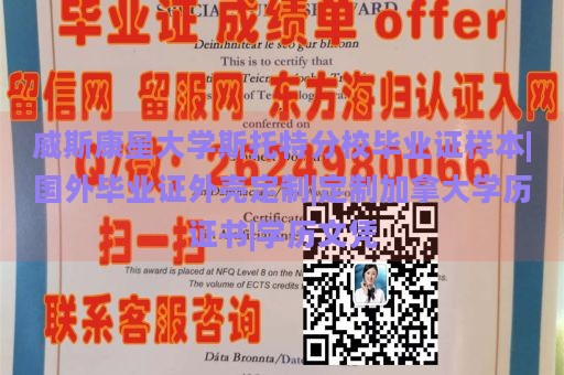 威斯康星大学斯托特分校毕业证样本|国外毕业证外壳定制|定制加拿大学历证书|学历文凭