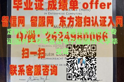 定制韦尔斯学院文凭|哪里有假的大专证|国外大学毕业证电子版|国外大学毕业证